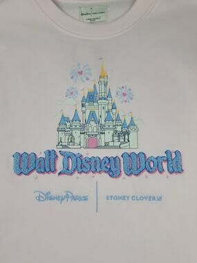 Stoney Clover Lane X Disney Parks Cinderella Castle Pink Sweatshirt Size Medium